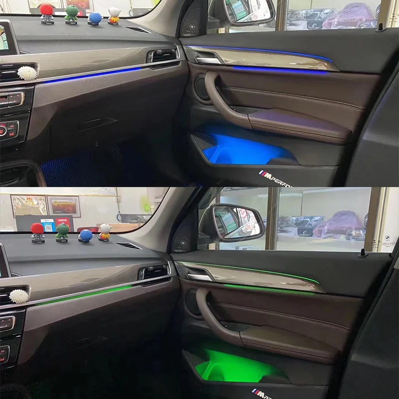 For BMW X1/X2 F48/F49/F39 8 Colors Car Decorative Auto Ambient Light Led Strip Tuning Car Accessories