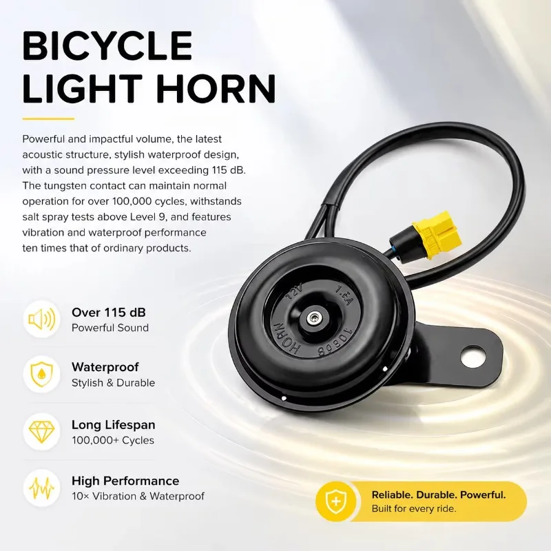 Tech Universal 12V Horn Control System with Push Button Switch Vehicle Alarm Kit for Motorcycle Scooter ATV Accessories