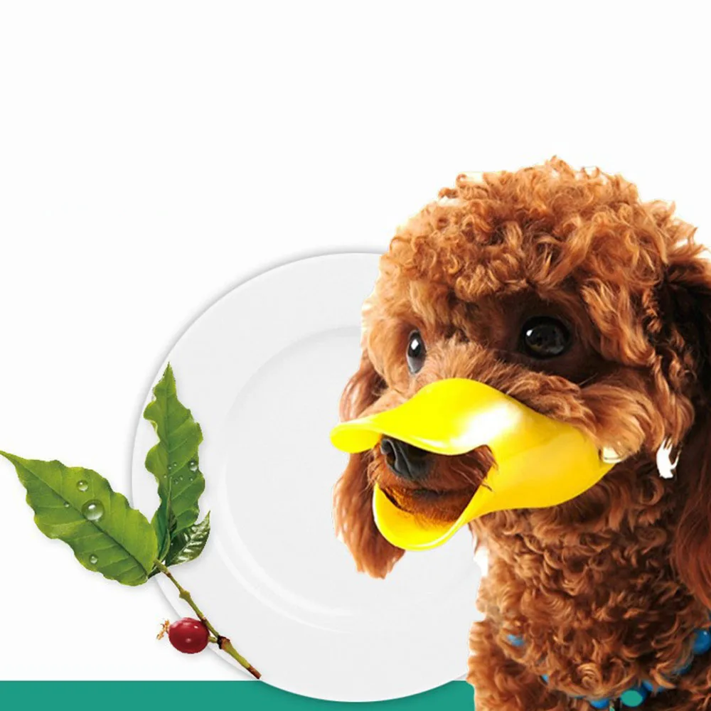 Pet Anti-bite duck mouth mask anti-barking mask Silicone masks can be used for small and medium-sized dogs to prevent barking