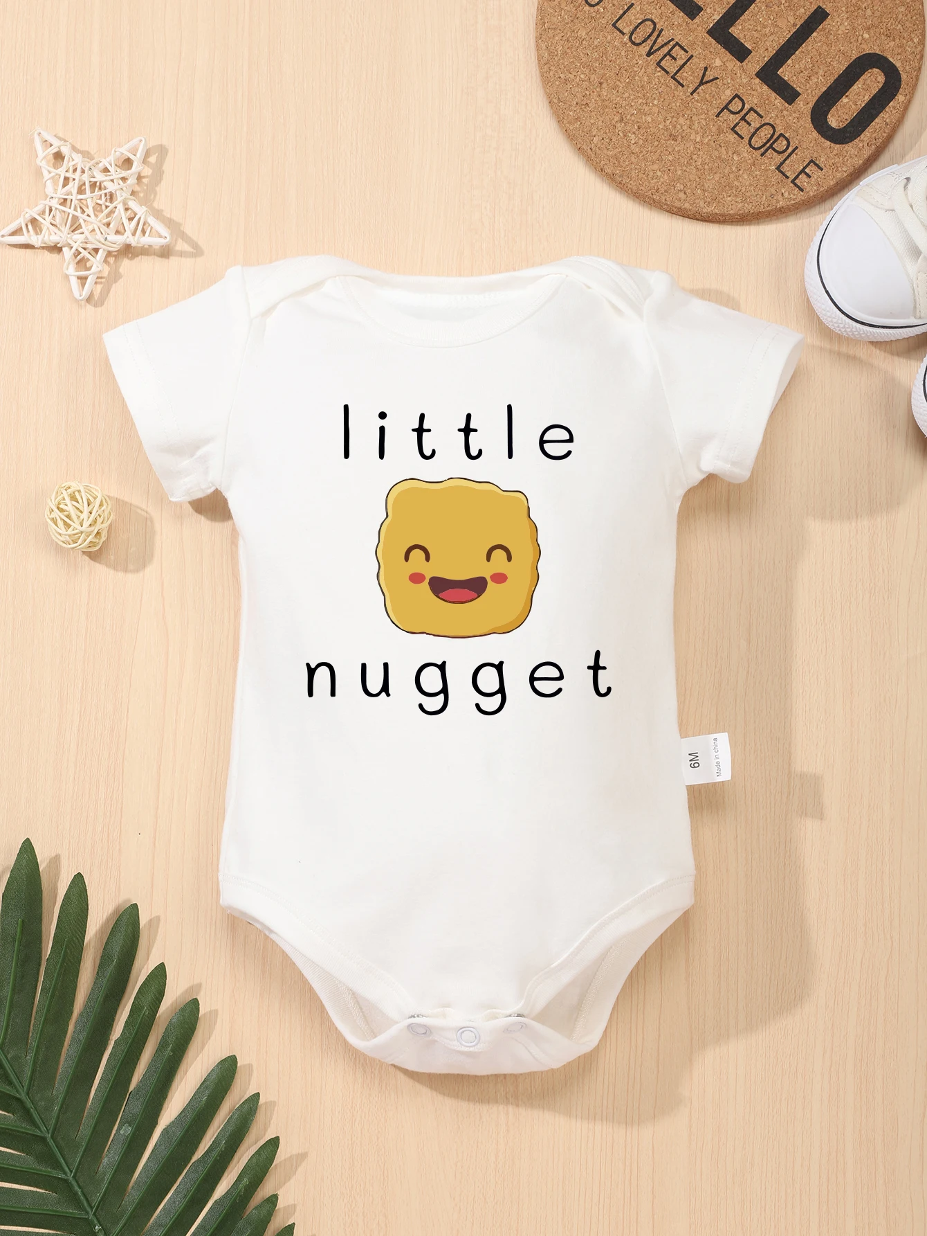 Little Nugget Cute Baby Girl Clothes Boy Onesie 0-24 Months Cartoon Fashion Cotton Infant Romper Short Sleeve O-neck Bodysuit