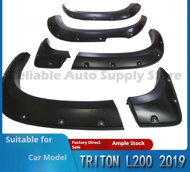 حاجز مشاعل عجلة قوس لميتسوبيشي تريتون L200 2019 مع المسمار الزخرفية التسوية واقيات الطين تعديل أجزاء دائم