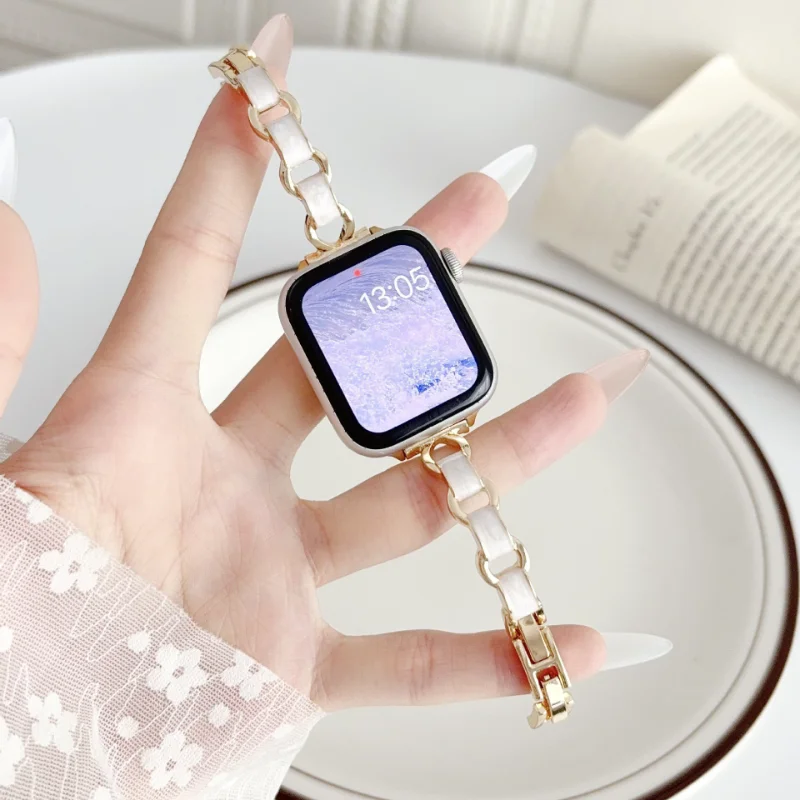 Metal Strap For Redmi watch 6/5/4 Women Watchband For Xiaomi band 10 Pro/9 Pro/8 Pro Women Wristband Fashion Correa Bracelet