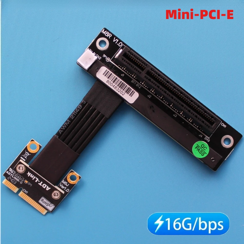 

Riser Mini-PCIe To PCIe 4.0 3.0 x1 x4 x8 x16 Adapter Extension Cable for PCIe RAID NVMe SSD LAN Video Card To Mini PCIe Extender