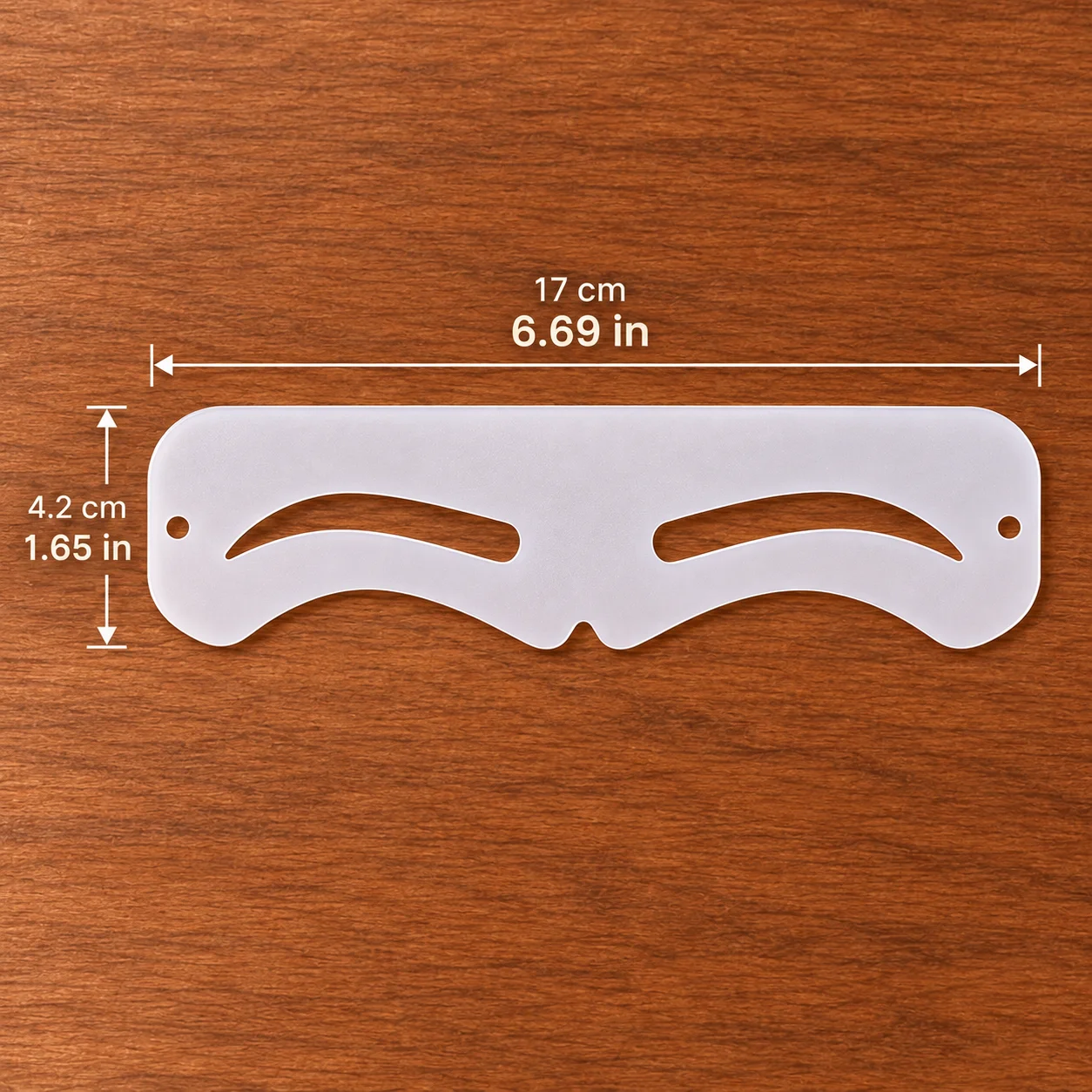 1pc Eyebrow Stencils for Makeup Reusable PET Eyebrow Shaping Template Dual Brow Drawing Guide for Beginners Daily Makeup Tool