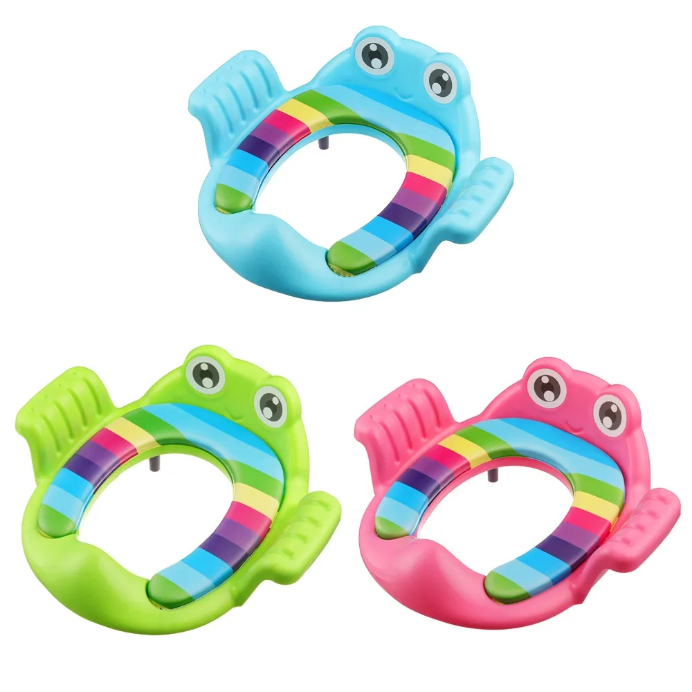 

Cute Safe Baby Toilet Seat Soft Cushion Easy to Clean Toddler Toilet Seat Frog shape Non-slip Children Potty for Infant