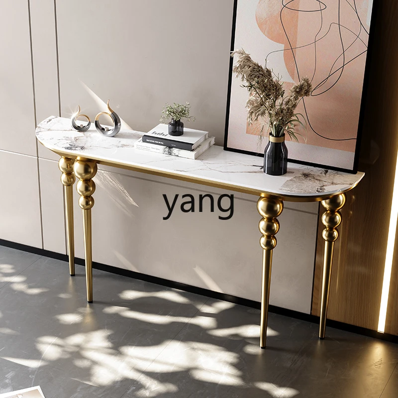 LH light luxury entrance table, desk table against the wall, decorative cabinet at the end of the corridor, end view table