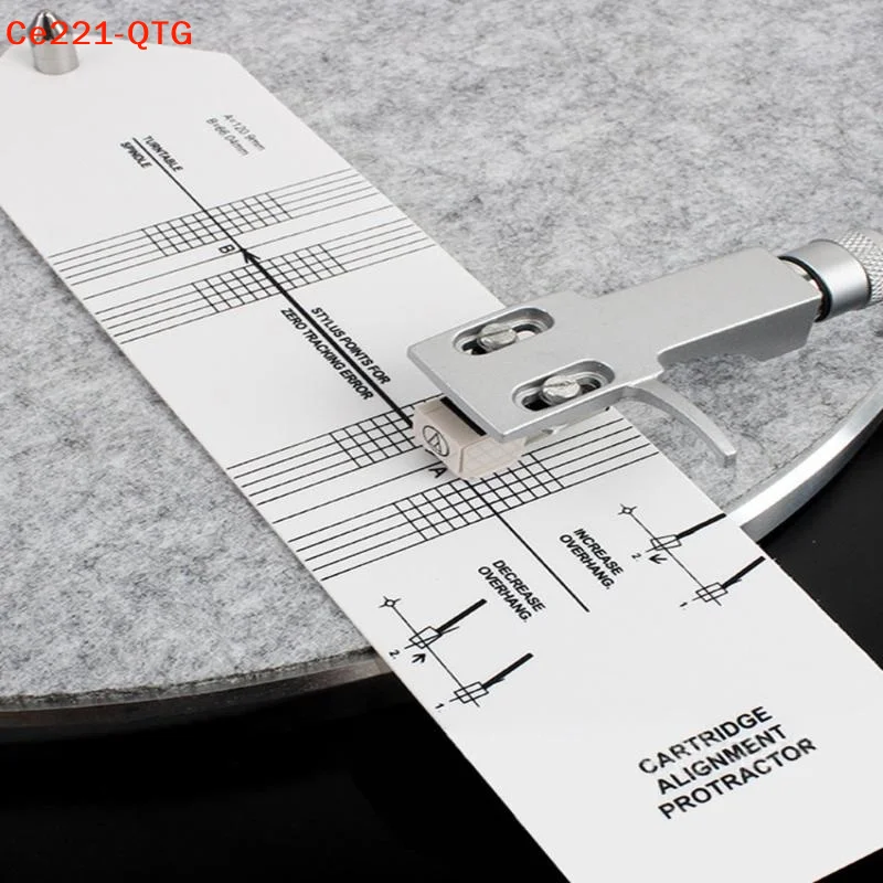 New LP Vinyl Turntable Stylus Alignment Protractor Angle Calibration Gauge Tool Phonograph Alignment Detection Ruler Accessories