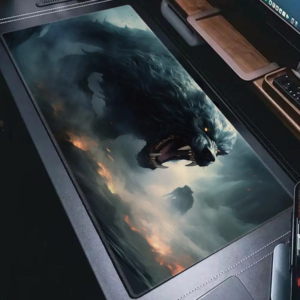 

Коврик для мыши Wolf Коврик для мыши Настольный коврик для мыши Симпатичный HD настольный коврик Расширенные коврики для игровой клавиатуры Большой коврик для геймерской мыши XXL 90x40