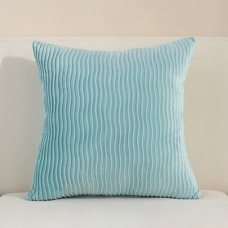 Funda de cojín con diseño de proceso plisado, cubierta de almohada decorativa para decoración del hogar, sofá, sala de estar, cojín de lujo, 45x45cm