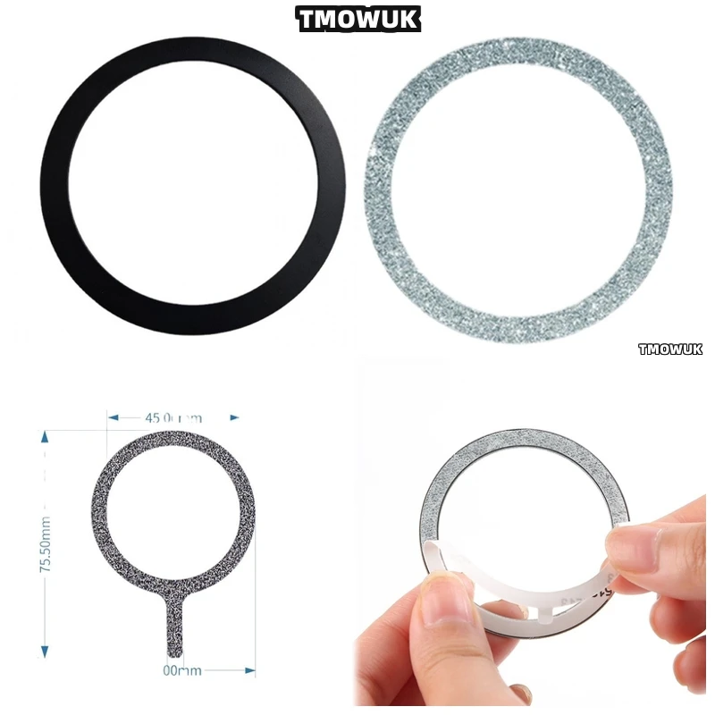 

For Xiaomi Redmi K40 K60 MIX Fold 2 3 4 Pro Ultra For Magsafe - Durable Magnetic Metal Plate Ring For Wireless Charging