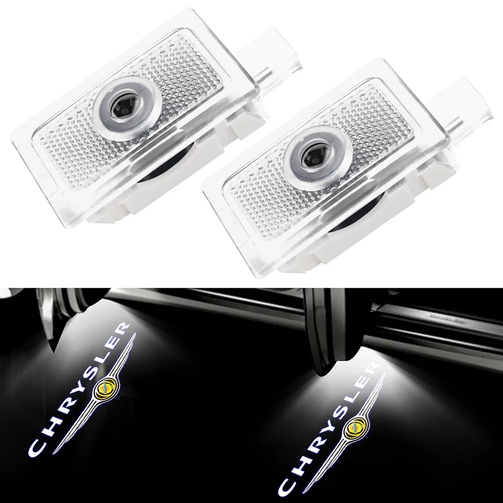 

Projectors For Chrysler Door Light 2pcs/set Ghost Shadow Light For Chrysler 200 300 Car Styling Chrysler Welcome Light Lamp