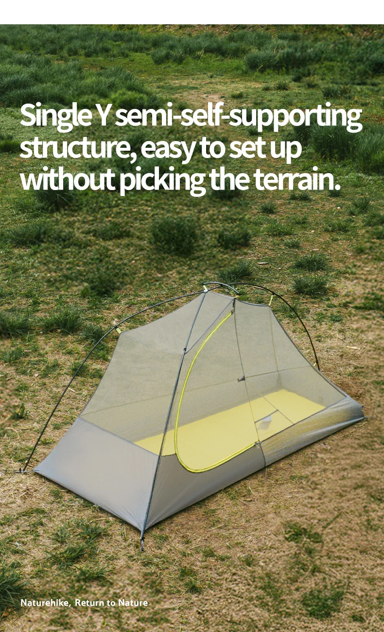Naturehike Star Trail EXT Hiking Tent 1 2 Person Tent 10D Nylon Ultralight Camping Backpacking Trekking Waterproof Shelter Tent