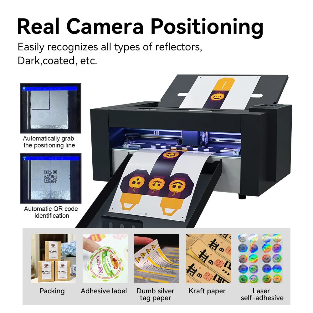 WiFi Smart Mini Auto Feed Die Cutting Machine Zd350 Ultra Double Head A3+ Cutting Creasing Label Sticker Cutter Plotter
