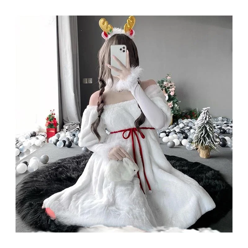 زي مثير سنو وايت أورم جاذب دمية فتاة خادم Cisas أزياء الهالوين ملابس نسائية تقليدية للمسرح العرقي