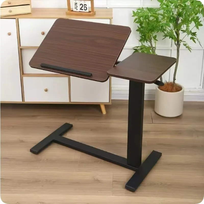 

Foldable Height Adjustable Metal Bedside Table with Locking Wheels for Dining Room Home Office Living Room Workshop Use