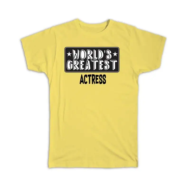

T Shirt World Greatest ACTRESS Work Christmas Birthday Office Occupation