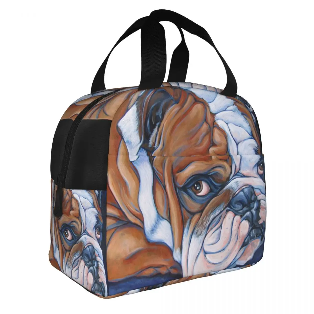 Bolsa de almuerzo con aislamiento para perro francés Bulldog Francés, Bento, paquete de comida, bolso de mano