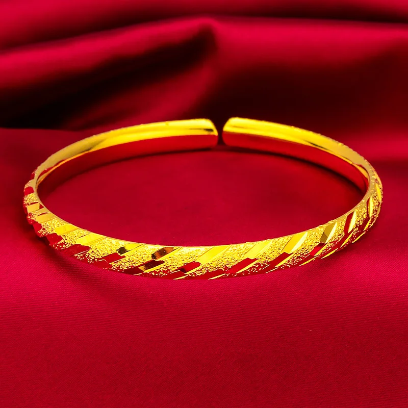 Mylux Jewelry Meteor shower opening ladies bracelet women 24K gold, AU999 low-key workplace commuting to show high-end texture