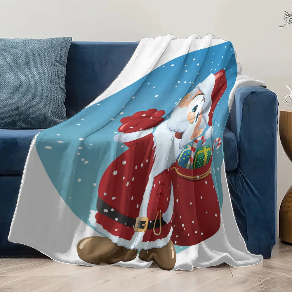 TU سانتا كلوز رمي بطانية عيد الميلاد الفانيلا الصوف لينة مريحة دافئة عطلة ديكور المنزل هدية احتفالية الرنة ثلج نمط يكون #5