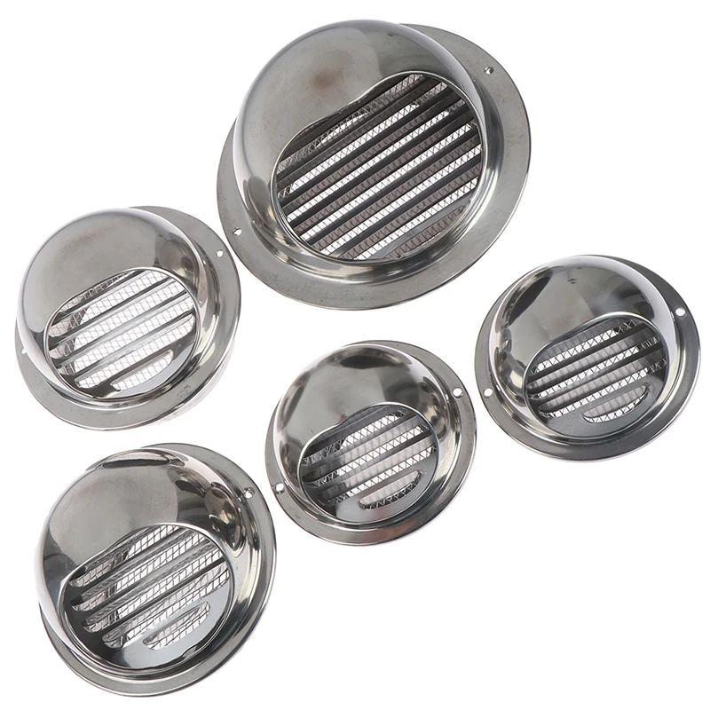 

1pcs 70mm Stainless Steel Wall Air Vent Ducting Ventilation Exhaust Grille Cover Outlet