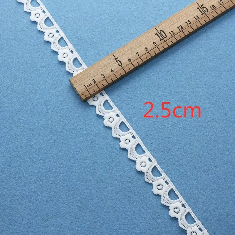 5 Yards DIY Sew Apparel Accessories White Lace Ribbon Handmade  Lace Trims Wedding Dress Scrapbook Christmas Decoration