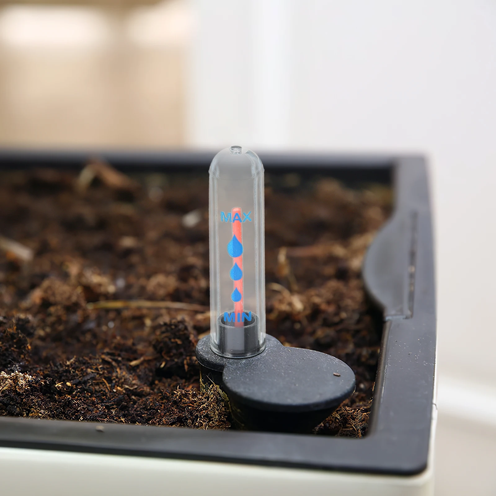 

2 Pcs Water Level Indicator Checker Gauge Plant Watering Device Meter Devices Plastic Indication for Plants Flower Pot