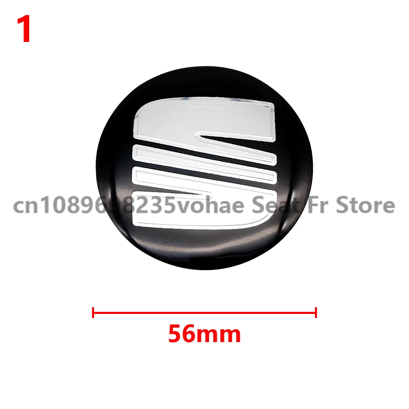 4pcs 56mm Car Styling Wheel Center Cap Hub Sticker Accessories For SEAT Ibiza 6j Leon Mk1 Mk2 Cupra FR Racing Arona Ateca Altea