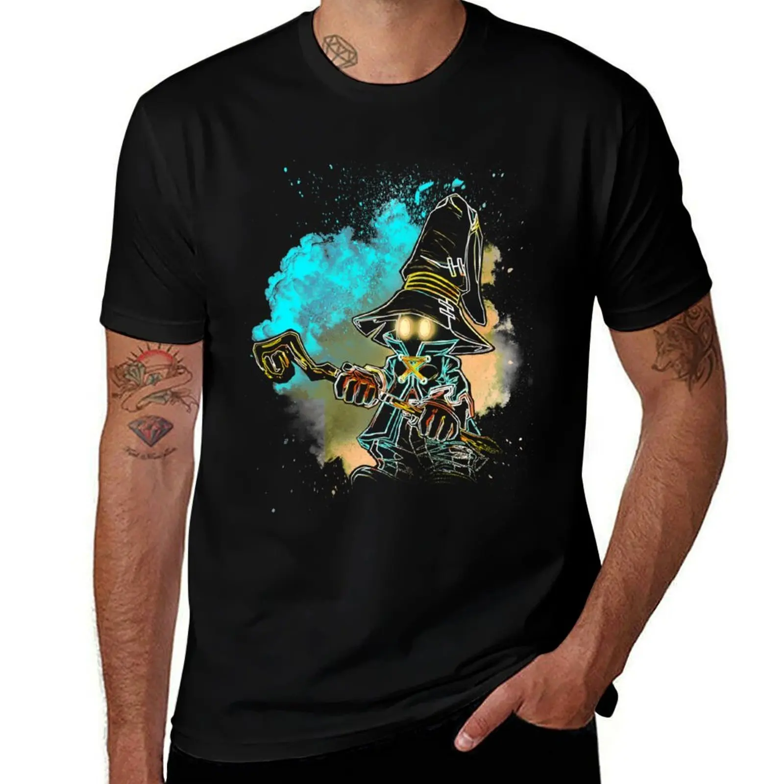

Soul of the Black Mage T-Shirt cotton t shirt man t shirts for man slim fit g man t shirts for men T-Shirt