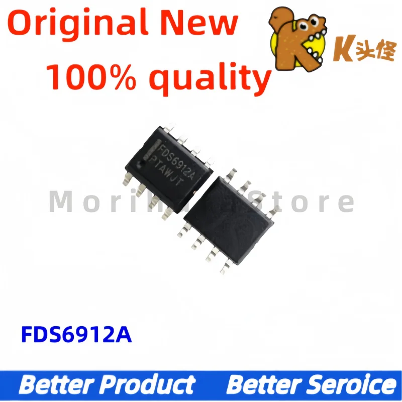 10PCS/ New original FDS6912A 6912A FDS6912 SOP-8