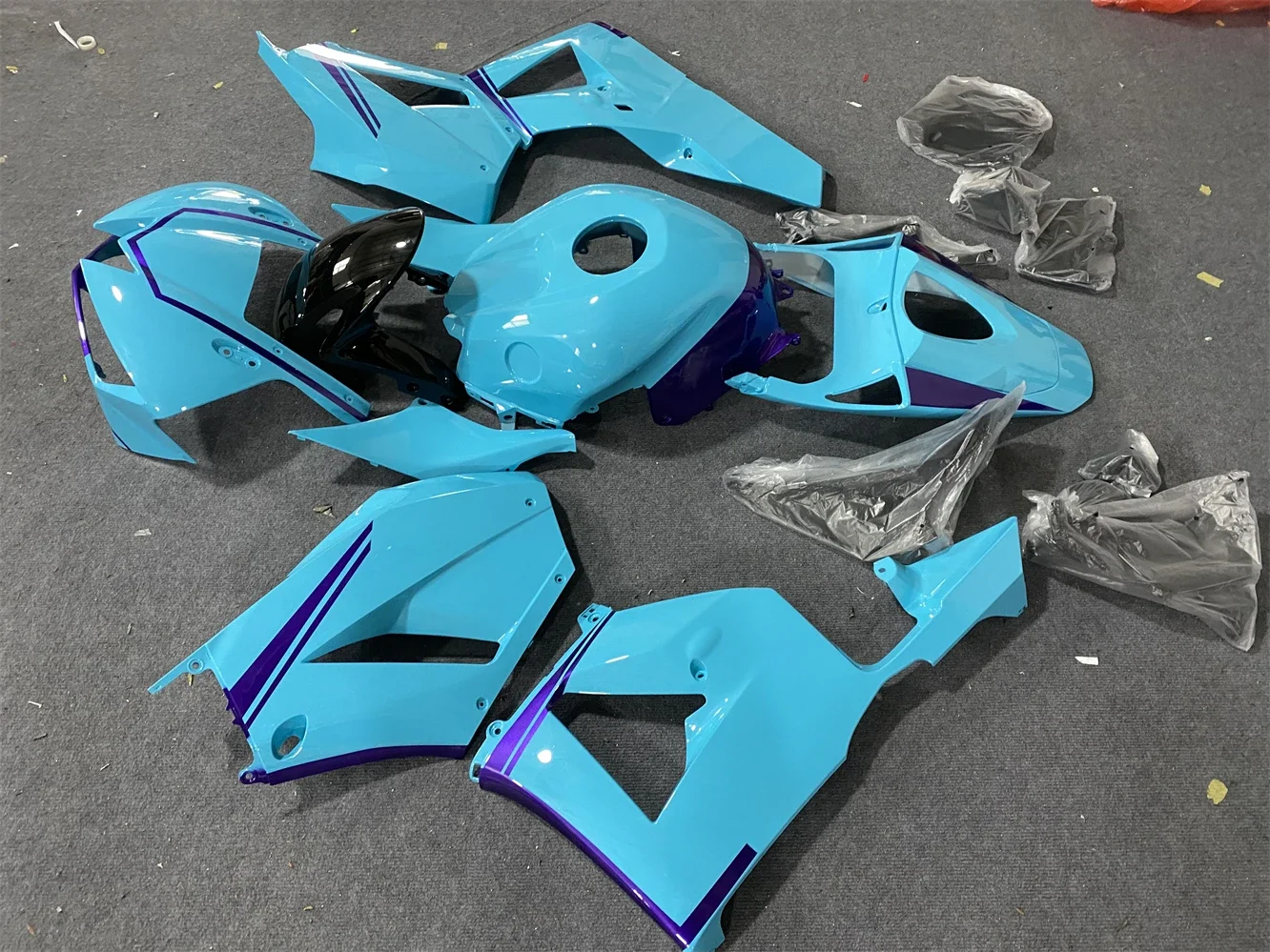 Motorcycle Fairing Kit fits CBR600RR 13-19 CBR600 F5 2013 2014 2015 2016 2017 2018 2019  Year Fairing Blue Black