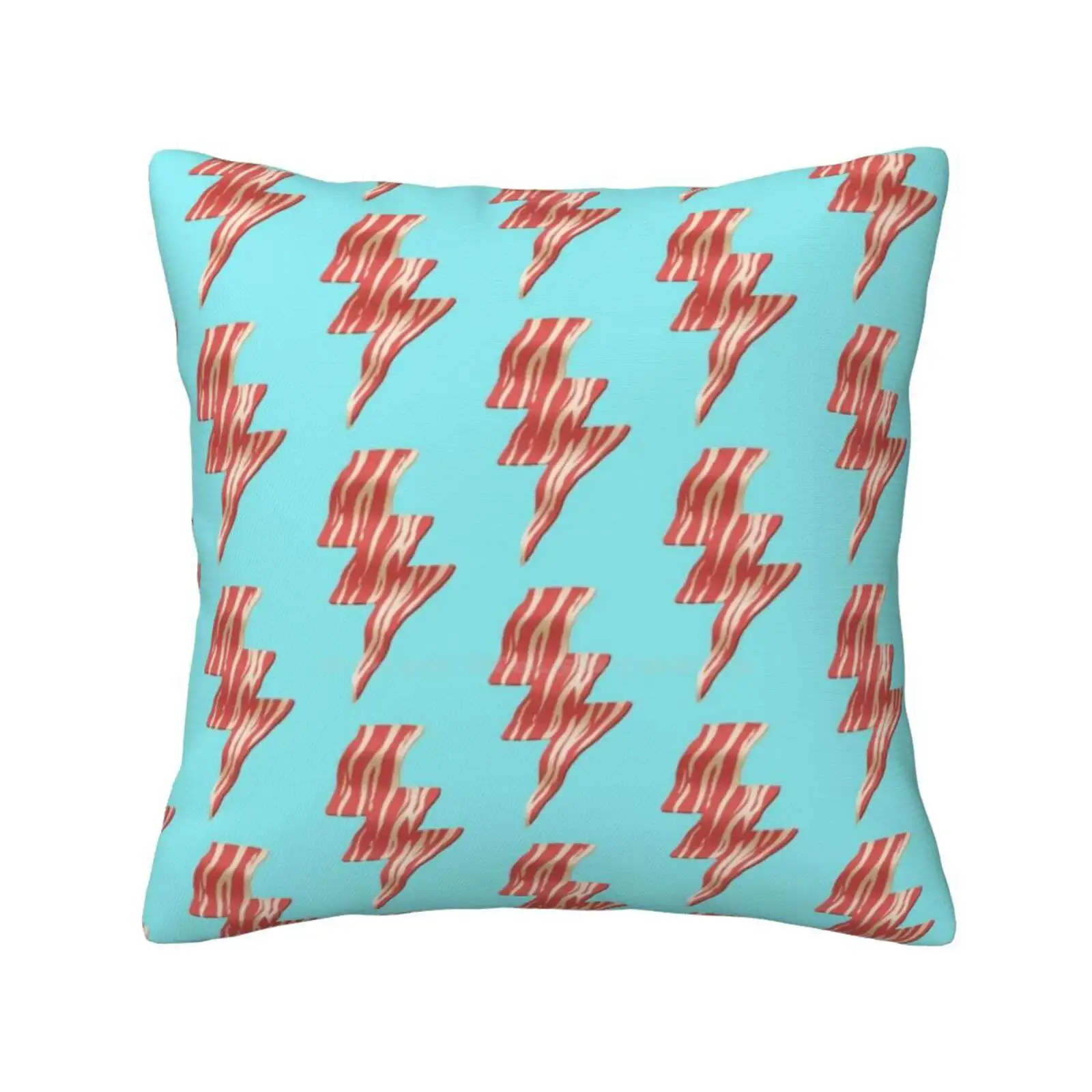 Powered By Bacon Home Sofa Car Waist Throw Pillowcase Tasty Andyeahmorebacon Bolt