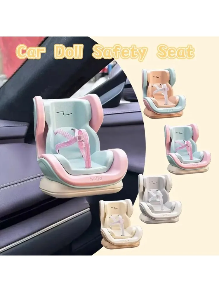 Seggiolino auto per bambola, bellissimo mini sedile, finiture per aromaterapia, accessori interni per auto di alta qualità di Labubu