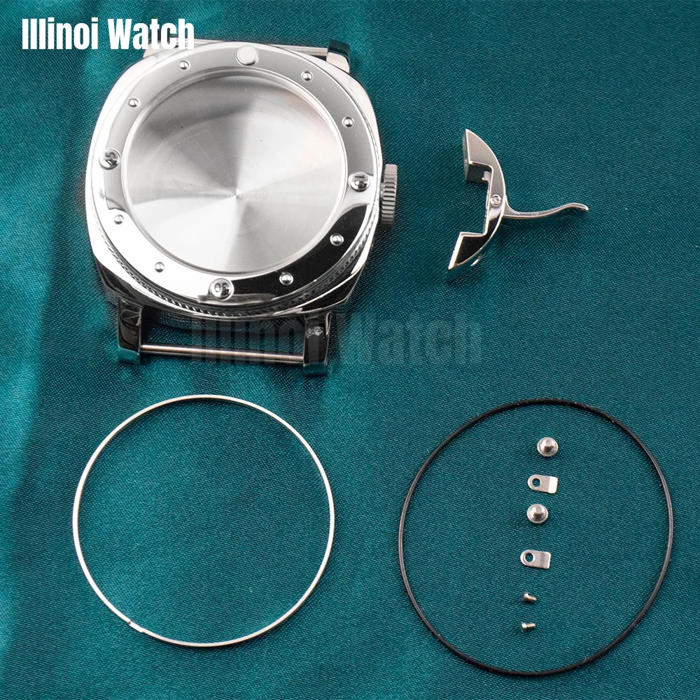 for Pam Retro Watch Case Vintage Case P4 Solid Stainless Steel Sapphire Crystal Men's Watch Case ETA6497/6498/ST3600 Movement