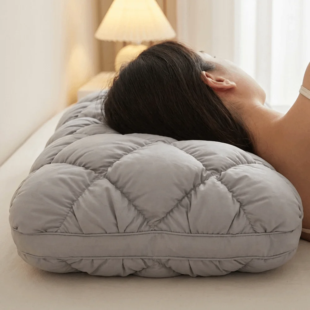 Creative High Resilience Pineapple Bread Pillow Fluffy Non-Sagging Sleep Aid Pillow Quick Rebound Soft Bubble Pillow Core Hotel