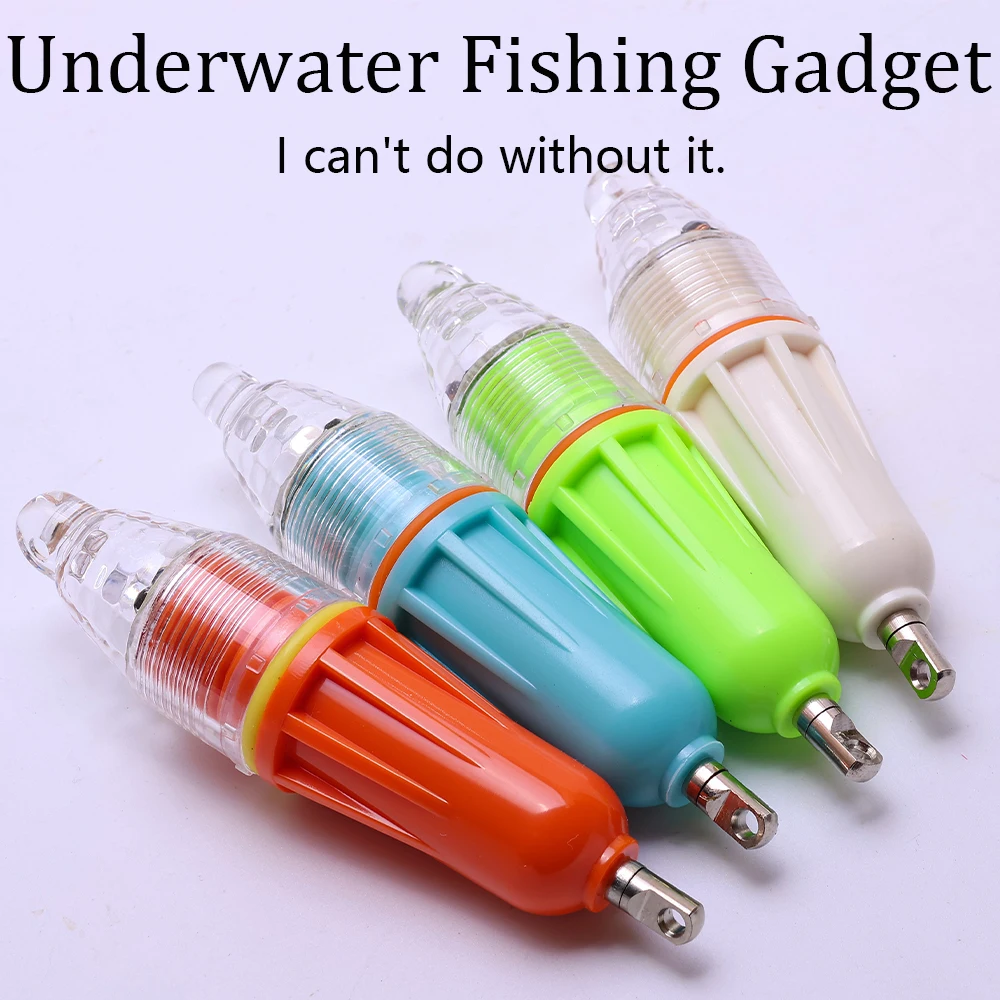 1 Stück LED Unterwasser-Fischköder-Licht, Tiefwasser-Meeresfischerei-Licht, Blinkendes Leuchtlicht, Nachtzeit-Fischanlocklicht – Detail 7