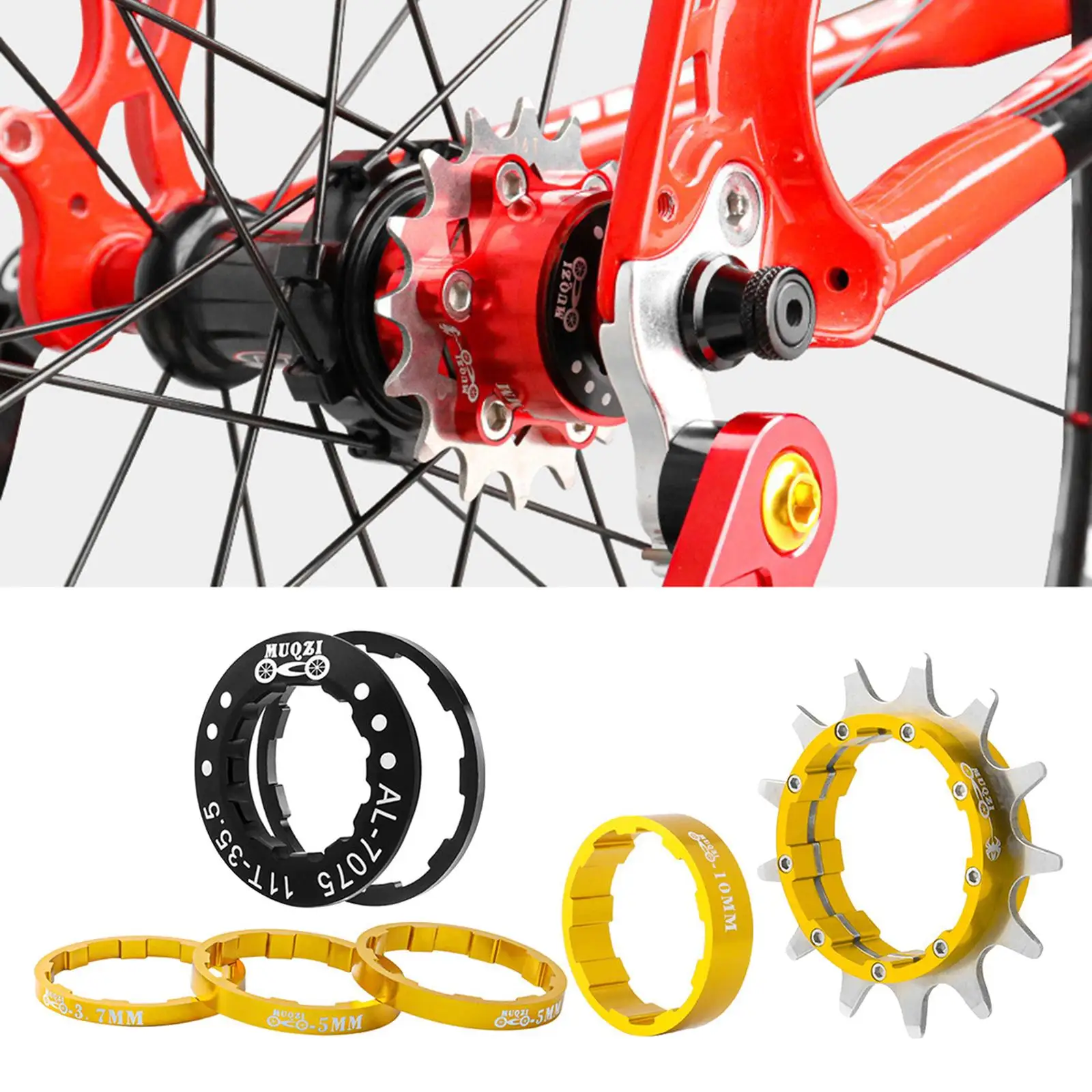 عجلة حرة للدراجة الذهبية من لوكس، 13 سنًا لعشاق ركوب الدراجات #3