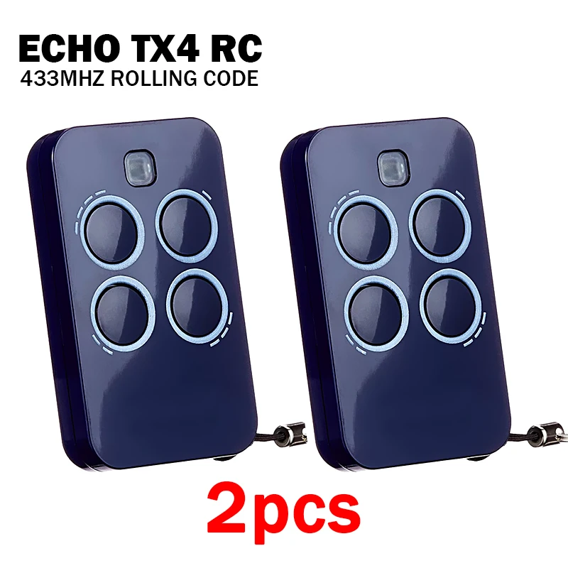 

New ECHO TX4 RC 6100334 433MHz Electric Gate Remote Control Compatible With BRAVO TX4 / BRAVO TE4433H Garage / Gate Transmitter