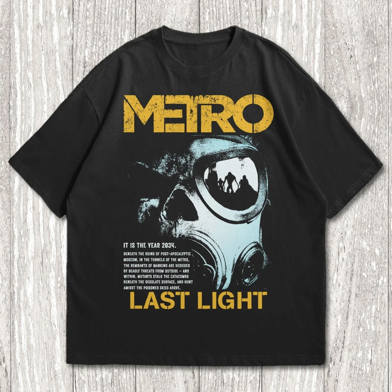 Metro Exodus T-Shirt, Horror-Videospiel-Shirt, Shouter Videospiel-Merch, beliebtes Unisex-Baumwoll-T-Shirt für alle Jahreszeiten – Detail 5