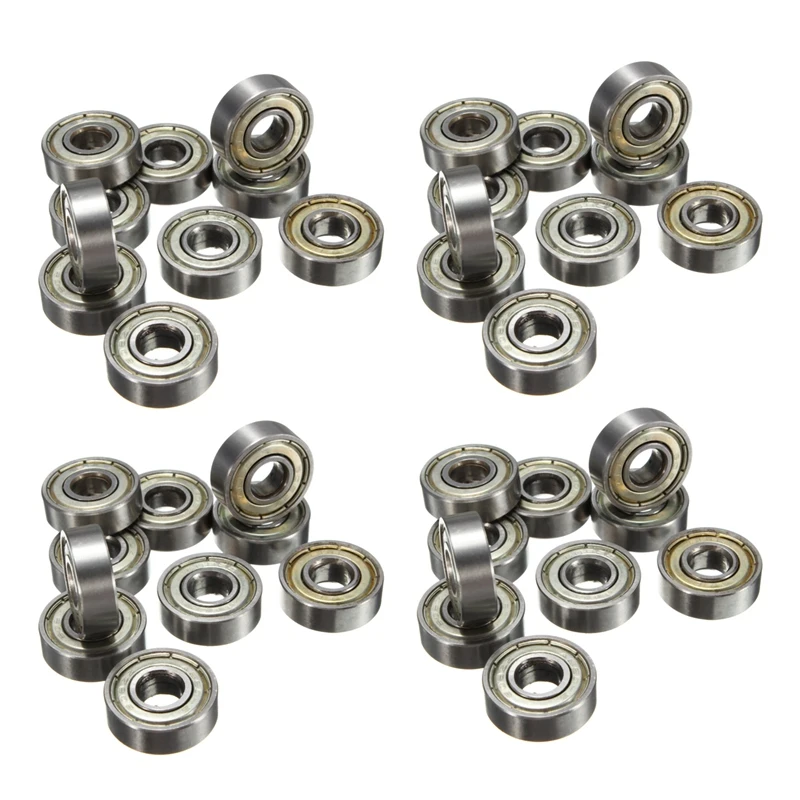 40Pcs 8 X 22 X 7Mm Skateboard Scooter Roller Blade Bearings Wheels ABEC-5 608ZZ