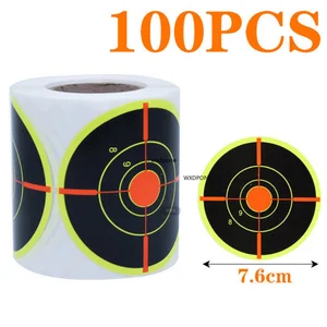 100 leaf Tag Target Splash Amp Reactive by Roll 7.50cm Self-Address Colors Impact Shooting (Bullet Eye) 6 Main Sales Buzinas with Shooting Sound - №4