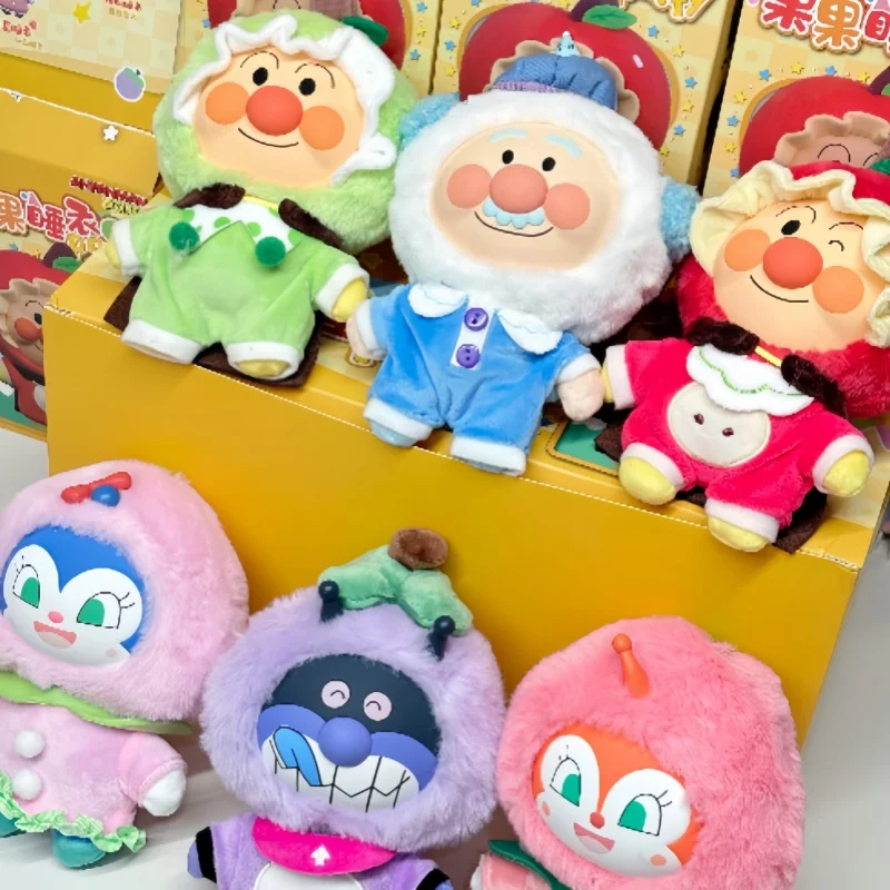 

Anpanman Fruit Party Series Mystery Blind Box Anime Plush Figures Collection Model Toy Cute Surprise Gifts For Anime Collectors
