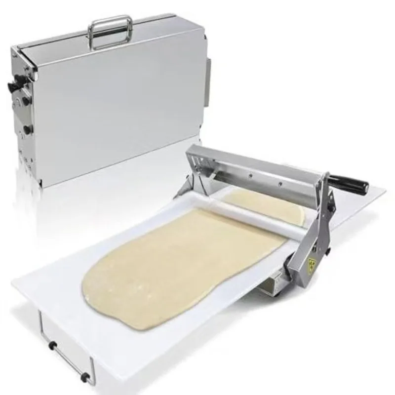 Manual Dough Sheeter Desktop Pastry Press Machine For Pizza Croissant Bread Commercial & Home Baking