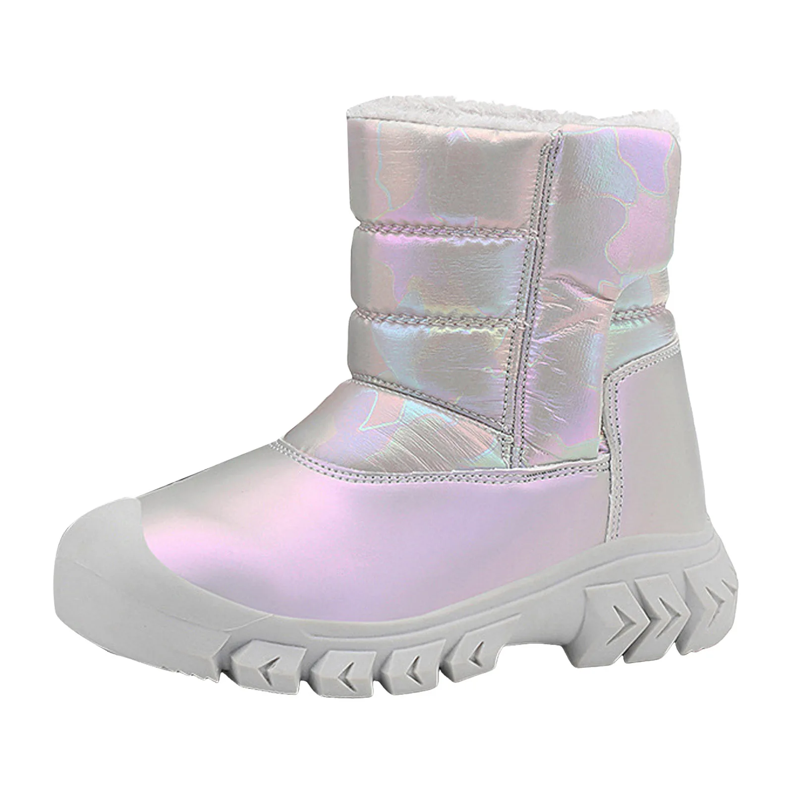 

Cowboy Boots Girls Warm Velvet Boots For Boys And Girls Fashionable And Casual Shiny And Slip Boots Toddler White Boots