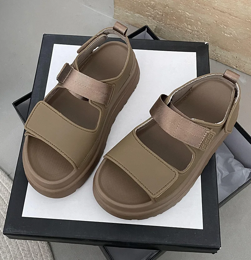 CHABELLA Fashion Comfortable Thick Sole Platform Women\'s Sandals 2024 Summer Lightweight Beach Outside Non Slip Roman Sandals