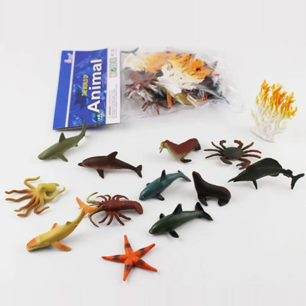 

12PCS Mini Simulation Animal Figurines​ Multicolor Insect Pet Cat Safari Animal Toys PVC Farm Animal Rex Model Decoration Toys