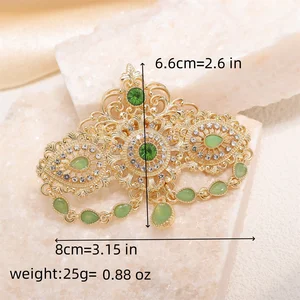 Buntes Kristallanhänger für marokkanische Brautbrautbroin -Design mit Strassabtropfen durchgesickert Hauptverkauf von Reggae Armband - №4