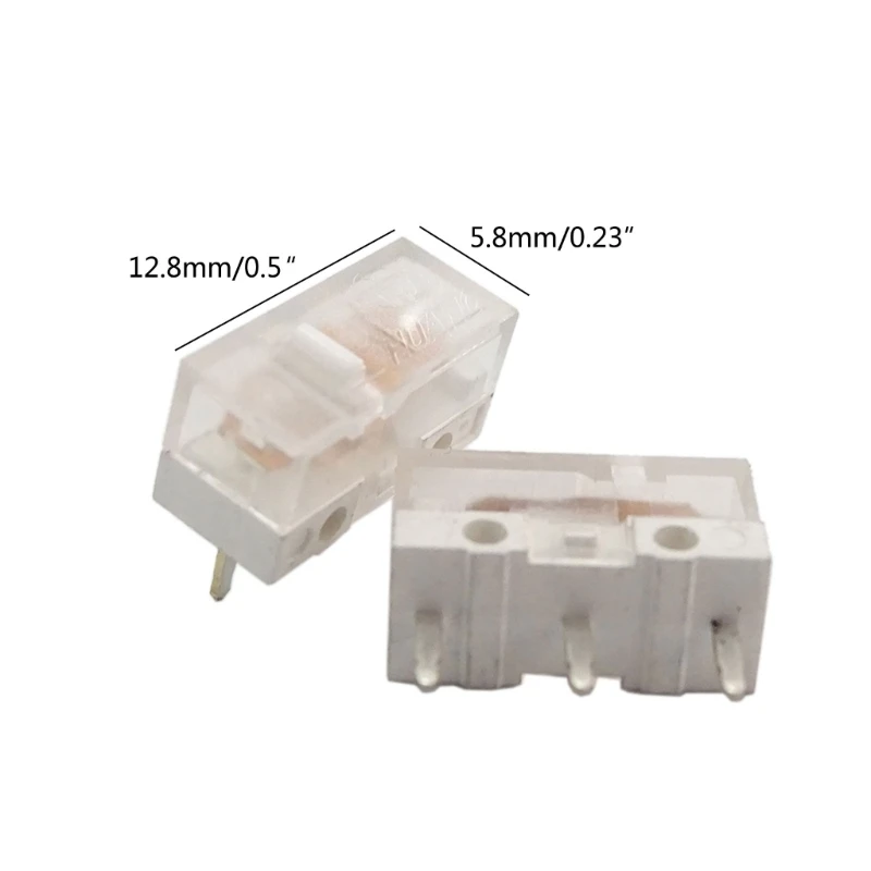2 PCS Microswitch Subminiatura Compatível Mouse Botão Esquerdo Direito