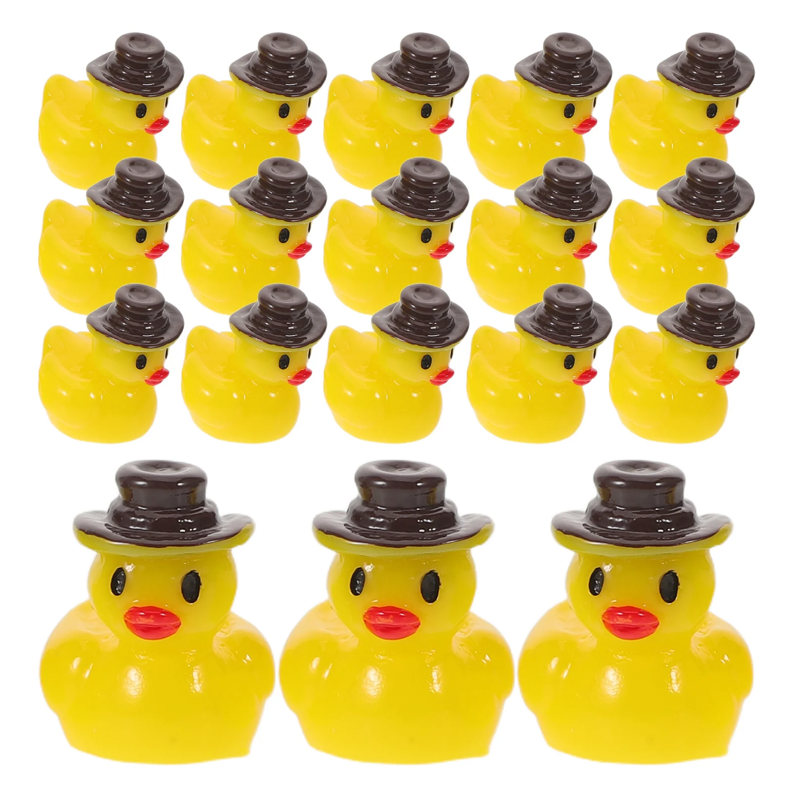 

50Pcs Resin Cowboy Duck Miniature Animal Decor DIY Fairy Garden Moss Landscape Terrarium Crafts Cowboy Resin Duck