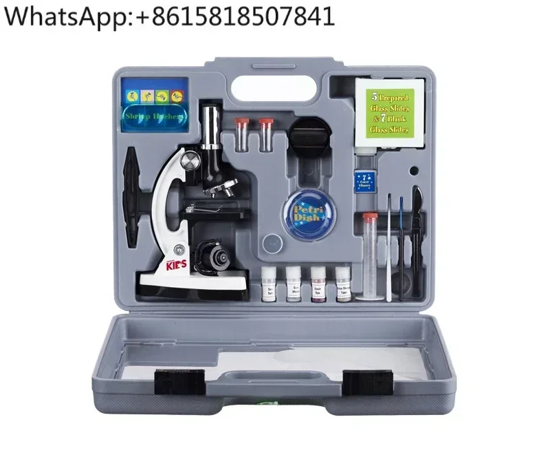 Microscope pour enfants 120X-1200X, expérience scientifique, recommandé par le magazine All Things, cadeau pour la Journée des enfants