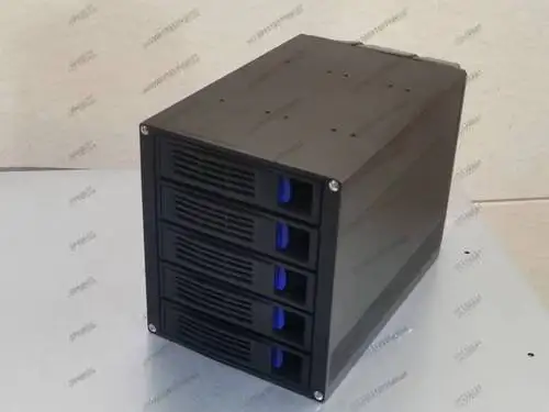 قفص القرص الصلب، الهيكل، 3 توسيع محرك الأقراص الضوئية، مجموعة وحدة قابلة للتبديل السريع 5 بت 3.5 بوصة مع لوحة الكترونية معززة، صندوق NAS مدمج